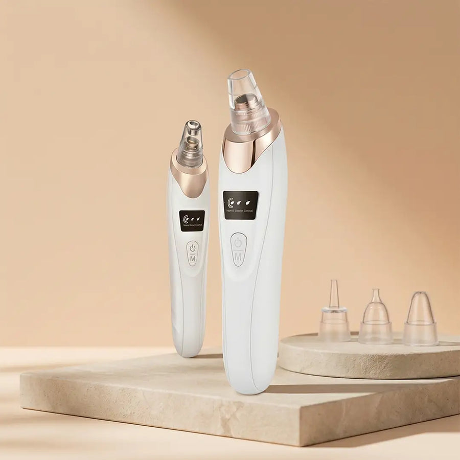 Rechargeable Vacuum Pore Cleaner, 5 In 1 Blackheads Removing Device Electric Derma Suction Machines