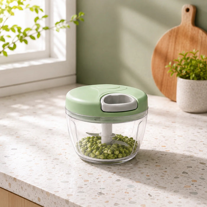 Manual Food Chopper –  Hand‑Pull Vegetable & Fruit Dicer