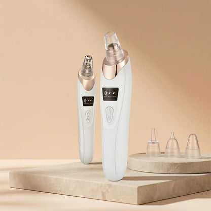 Rechargeable Vacuum Pore Cleaner, 5 In 1 Blackheads Removing Device Electric Derma Suction Machines