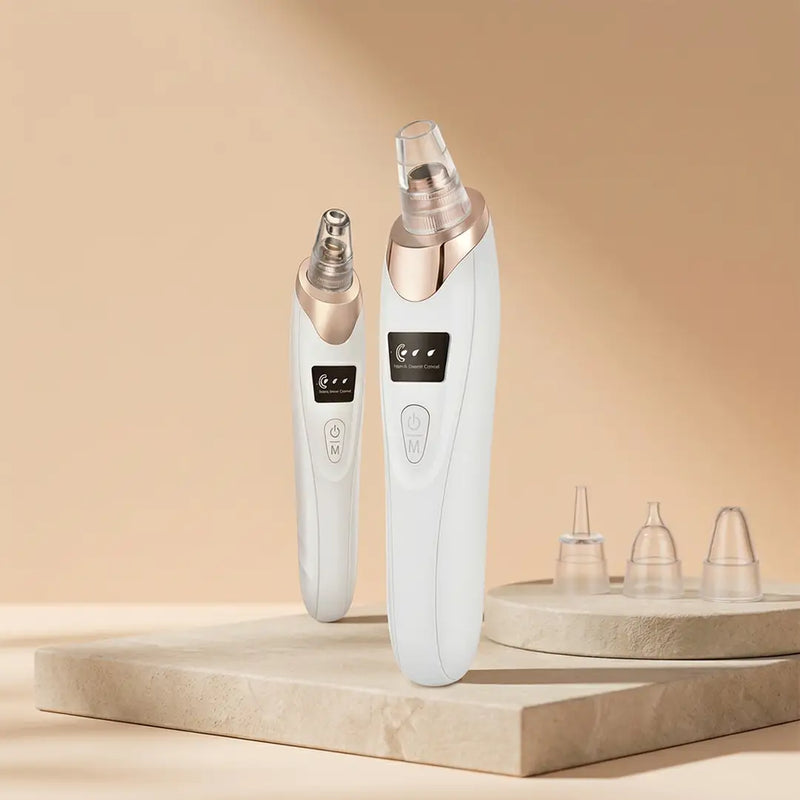Rechargeable Vacuum Pore Cleaner, 5 In 1 Blackheads Removing Device Electric Derma Suction Machines