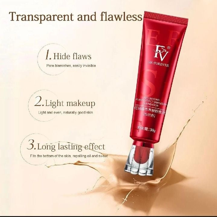 FV Red Ginseng Bird's Nest Polypeptide Skin Nourishing Liquid Foundation - 30ml